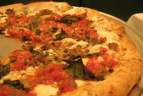 Our pizza was good, but we had to wait for it.